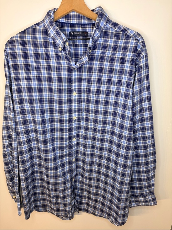 Daniel Cremieux Other - Cremieux Men’s Blue Plaid Button Down Collar Shirt, Size XXL